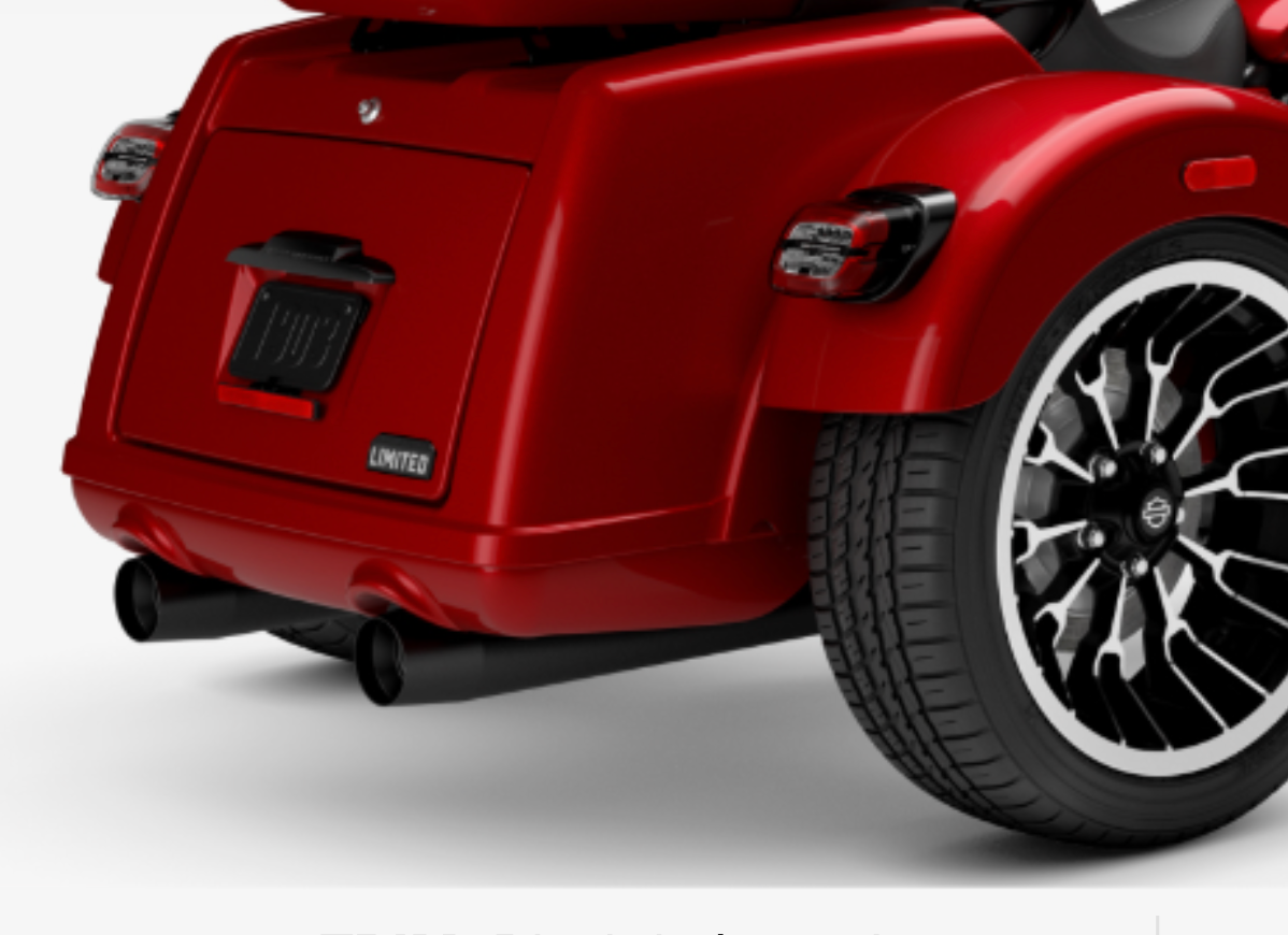 Bomber 4" Slip-on Mufflers For Harley Trike/Freewheeler/Road Glide 3 (Pre-made)