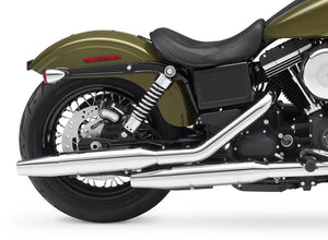 Bullet Performance Slip-On Mufflers for Harley Davidson Dyna Street Bob, Wide Glide, Super Glide